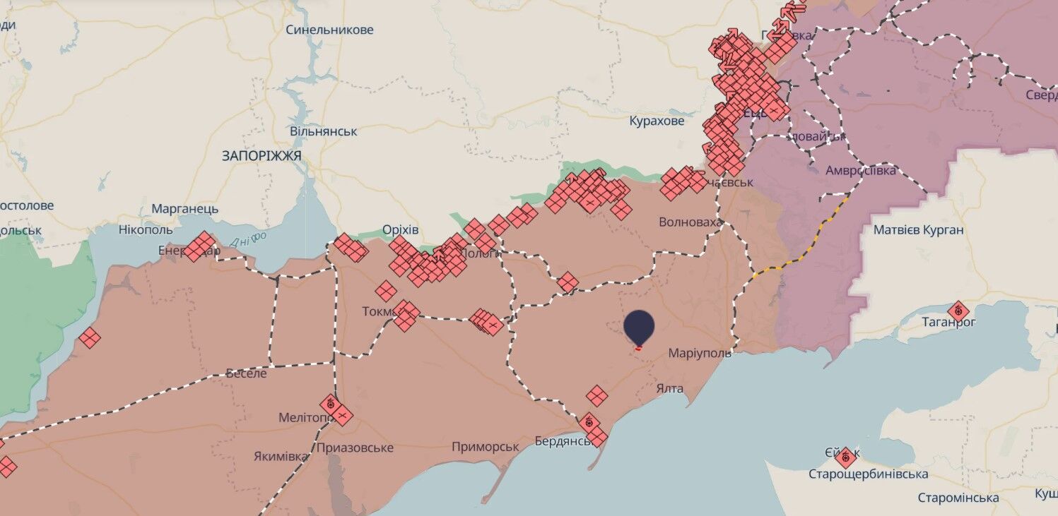 Ukraińscy partyzanci namierzyli system obrony powietrznej ''Tor-M2'' Federacji Rosyjskiej w okupowanym obwodzie donieckim. Zdjęcie