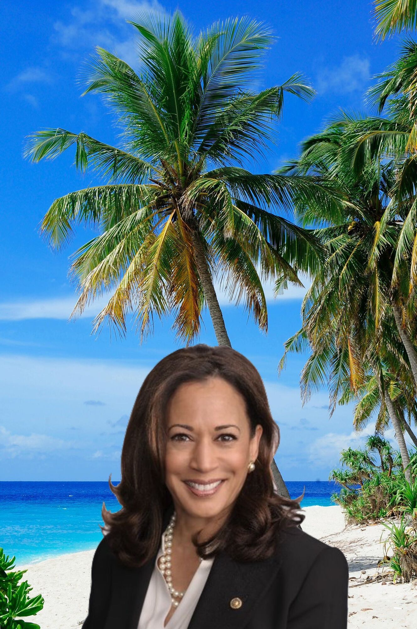 What is Kamala Harris' coconut palm meme and why did it go viral online? Photo