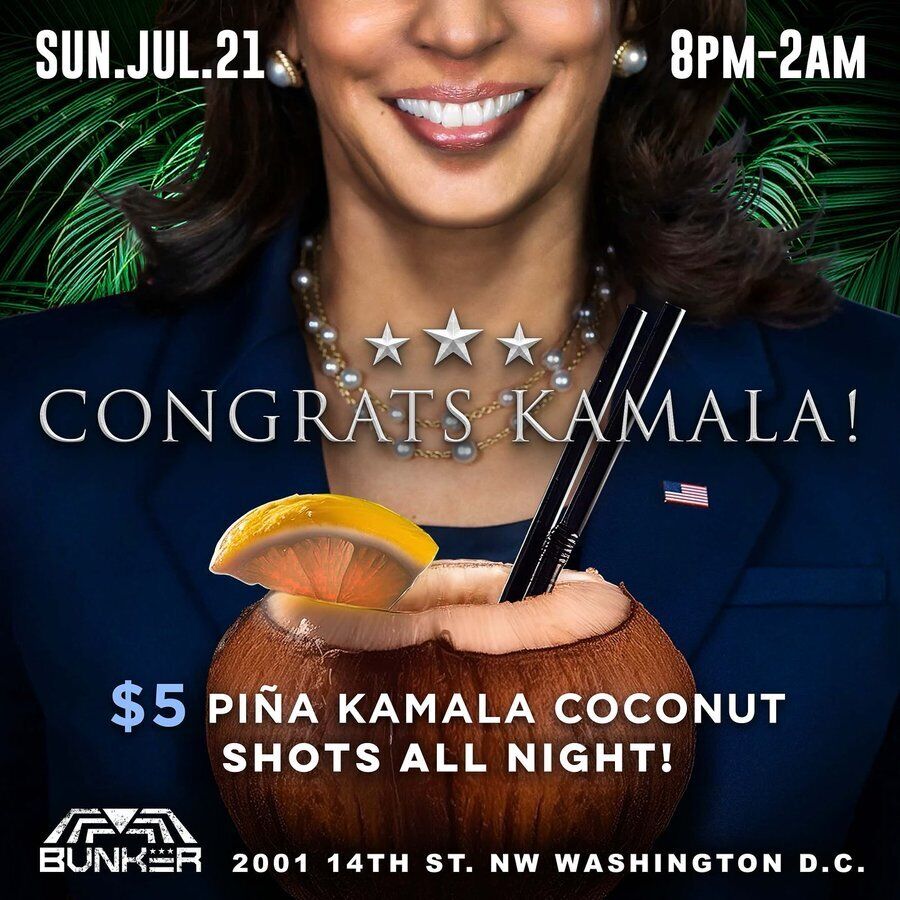 What is Kamala Harris' coconut palm meme and why did it go viral online? Photo