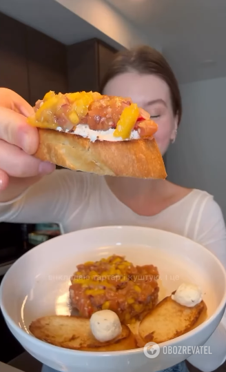 Homemade red fish and mango tartare: better than in a restaurant