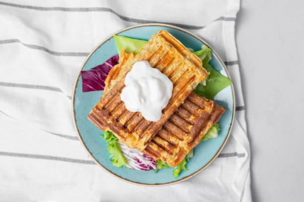 Instead of bread: delicious cottage cheese waffles in 5 minutes