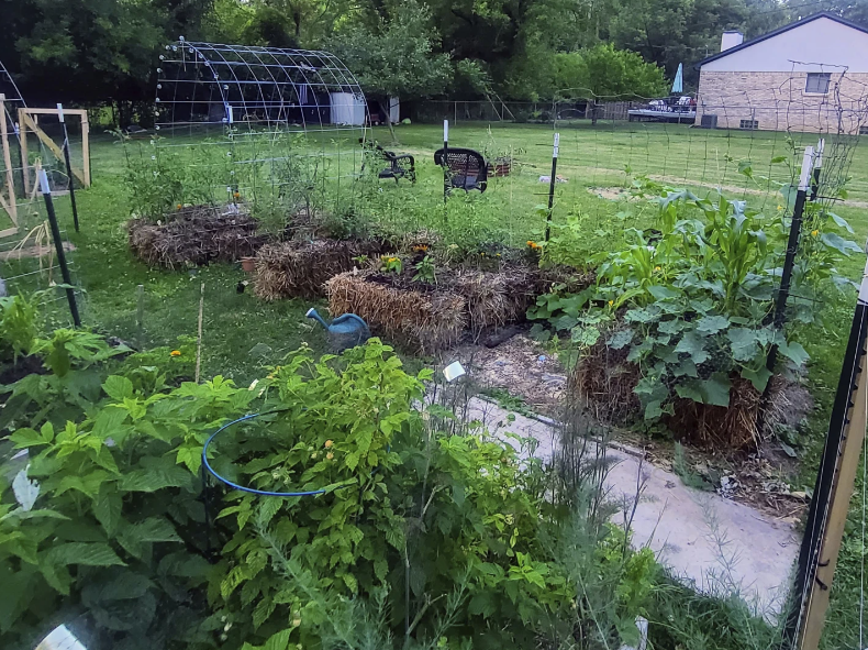 How to make straw bale flower beds if there is no soil: an interesting alternative