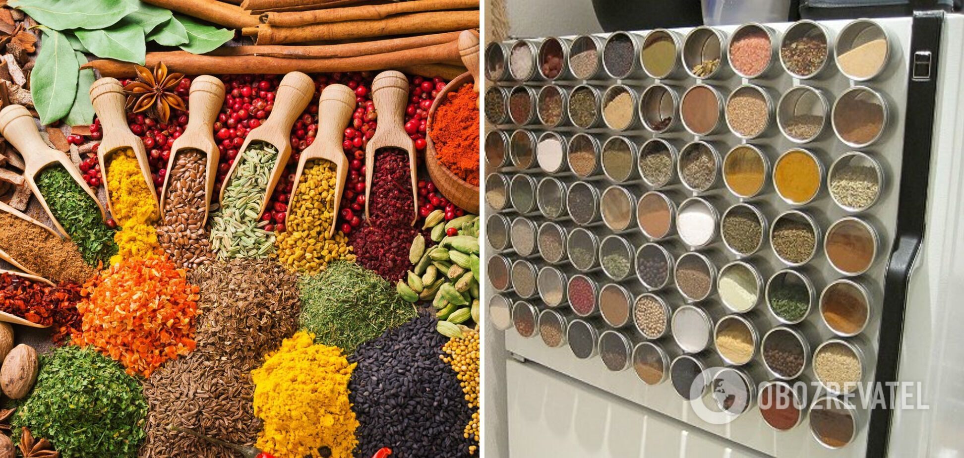 Magnetic spice storage board