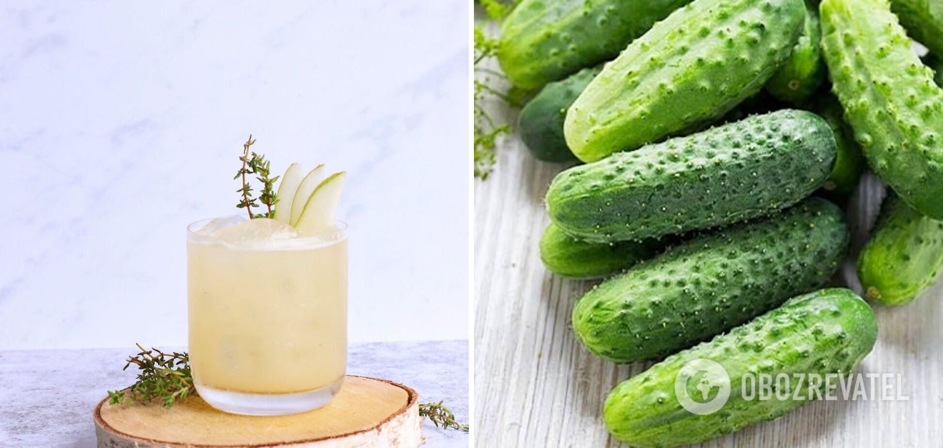 Pear cocktail with added vegetables