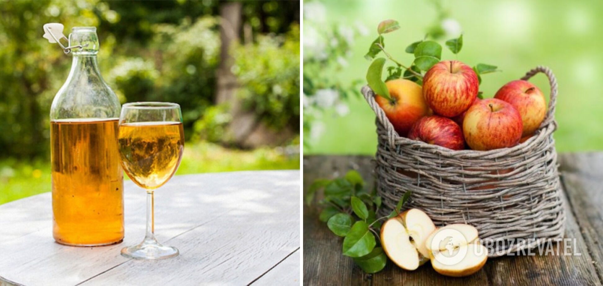 Cider from apples