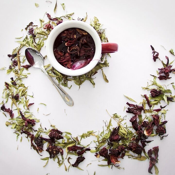 Hibiscus is often added to herbal teas mixed with other ingredients