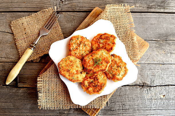 Fish cakes with pollock fillet