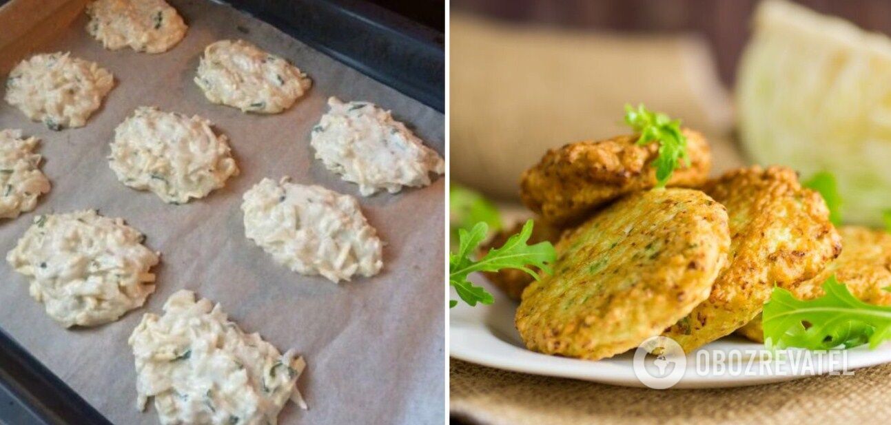 Pies with cabbage in the oven