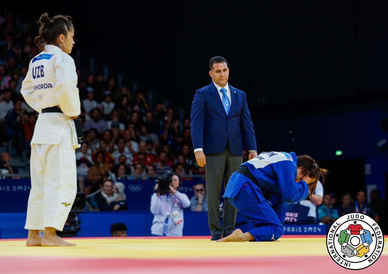 Olympics 2024 judo Olympic champion threw a tantrum after losing for