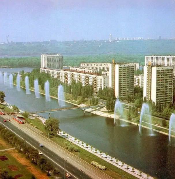 The network showed what the ''Kyiv Venice'' looked like in the 1980s. Photo