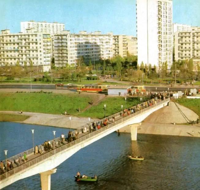 The network showed what the ''Kyiv Venice'' looked like in the 1980s. Photo