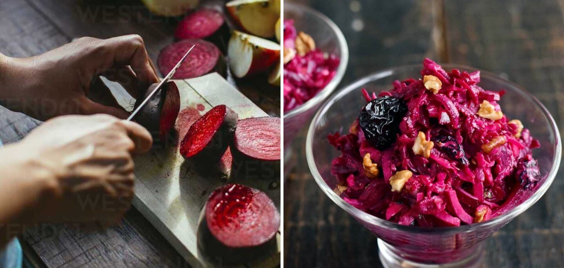 What vitamin salad can be made from beets