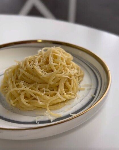 Pasta with parmesan