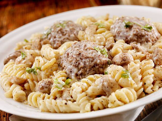 Meatballs with pasta