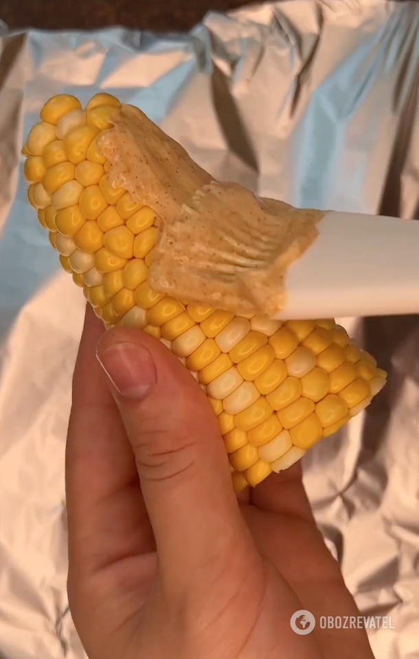 Corn for baking