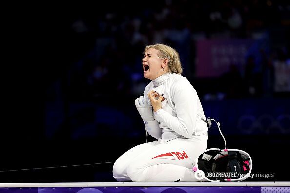 Polish fencer ''went crazy'' after winning a medal at the 2024 Olympics. Video