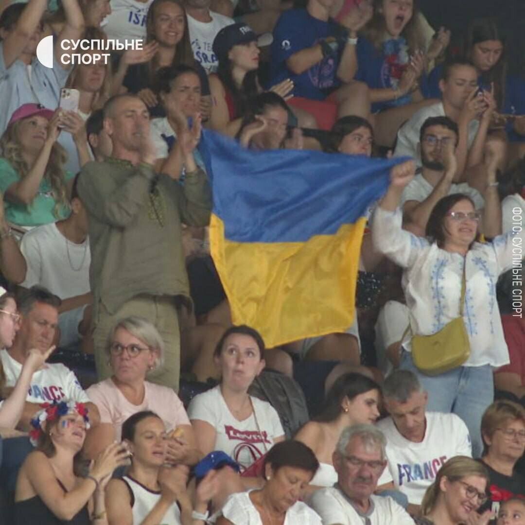 The father of the Ukrainian athlete came from the front to support his daughter at the 2024 Olympics. Photo