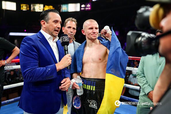 The Ukrainian world boxing champion lost his title by knocking his opponent down twice. Video