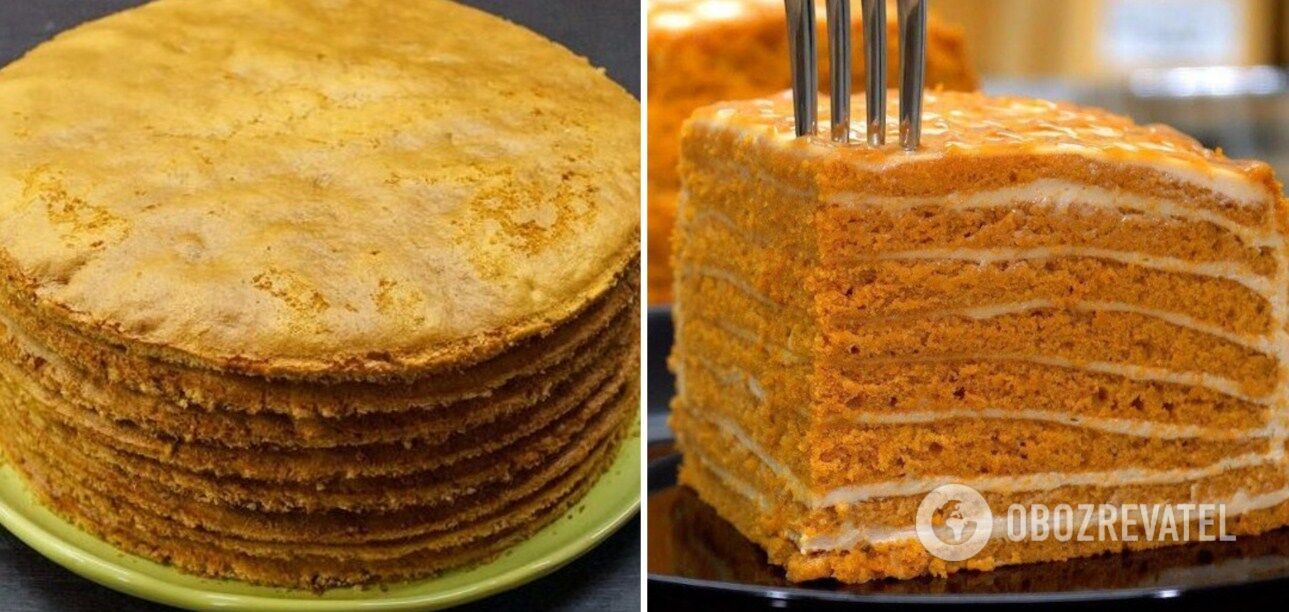 How to make successful cakes for a honey cake