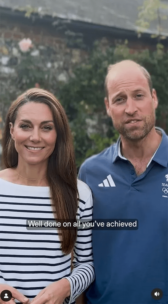 In an iconic blouse and with stubble. Kate Middleton and Prince William recorded a new video