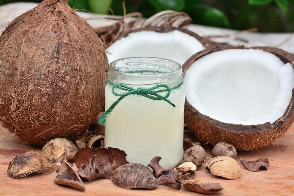 Coconut oil is made up of saturated fats that make it resistant to heat