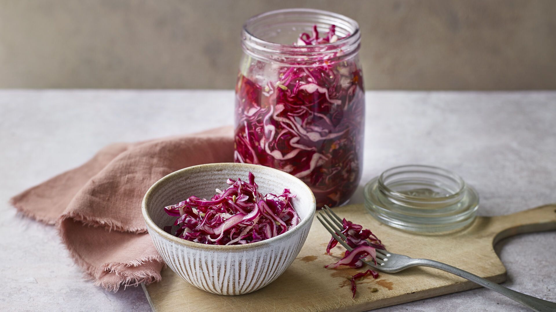 Ready pickled cabbage