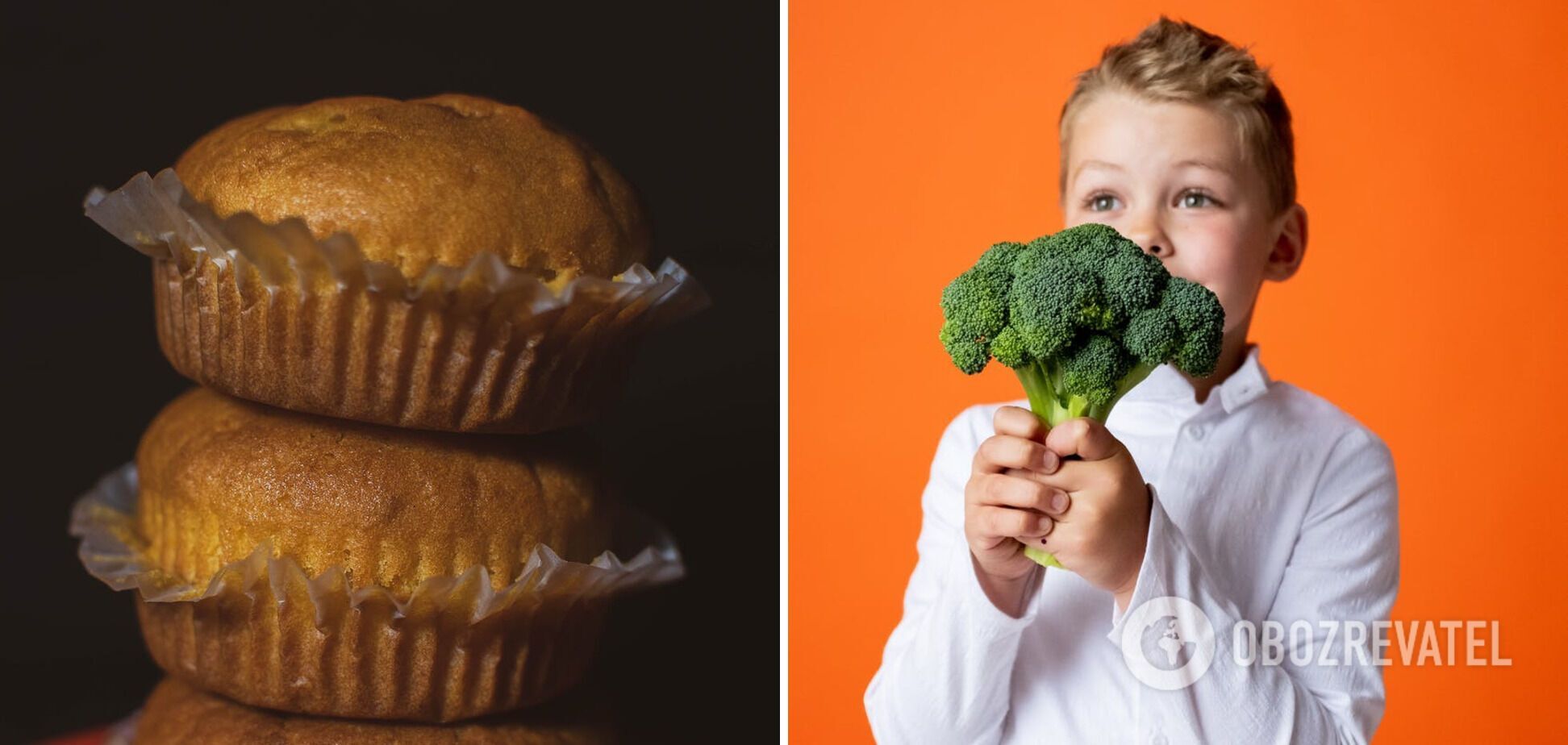 Cupcakes with vegetable filling