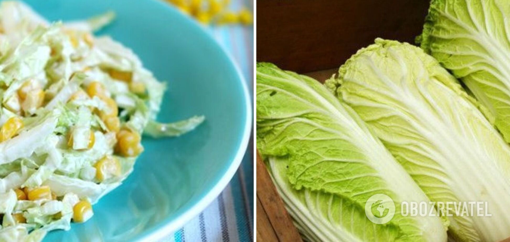 Chinese cabbage salad without mayonnaise