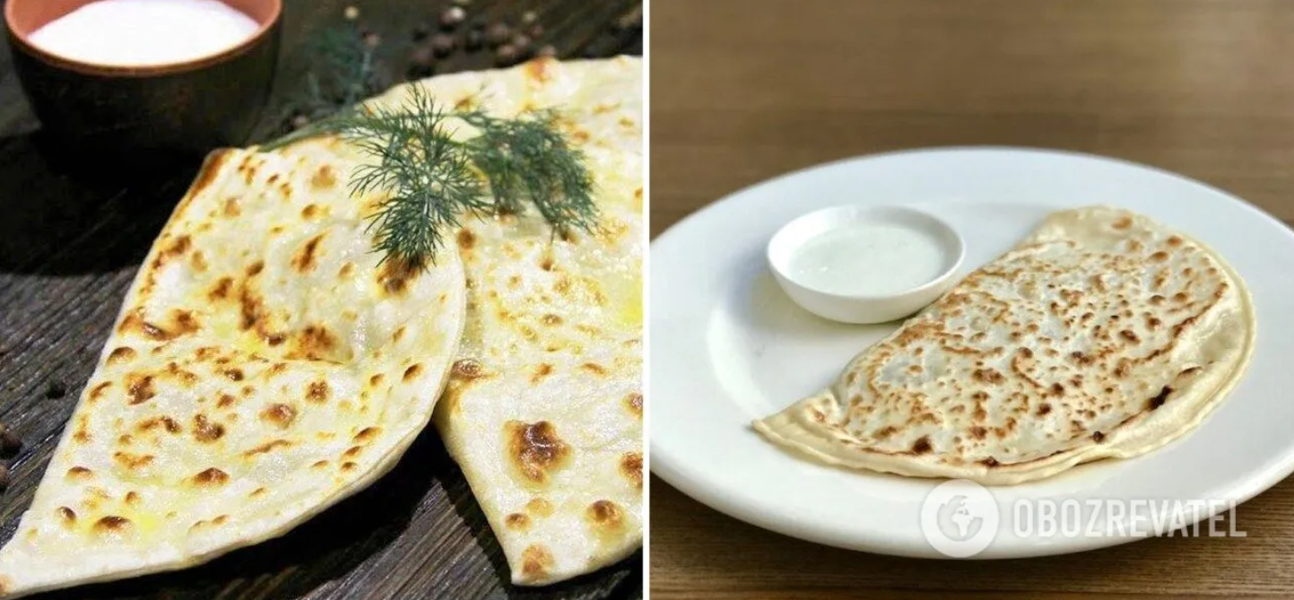 Pies with cheese and herbs