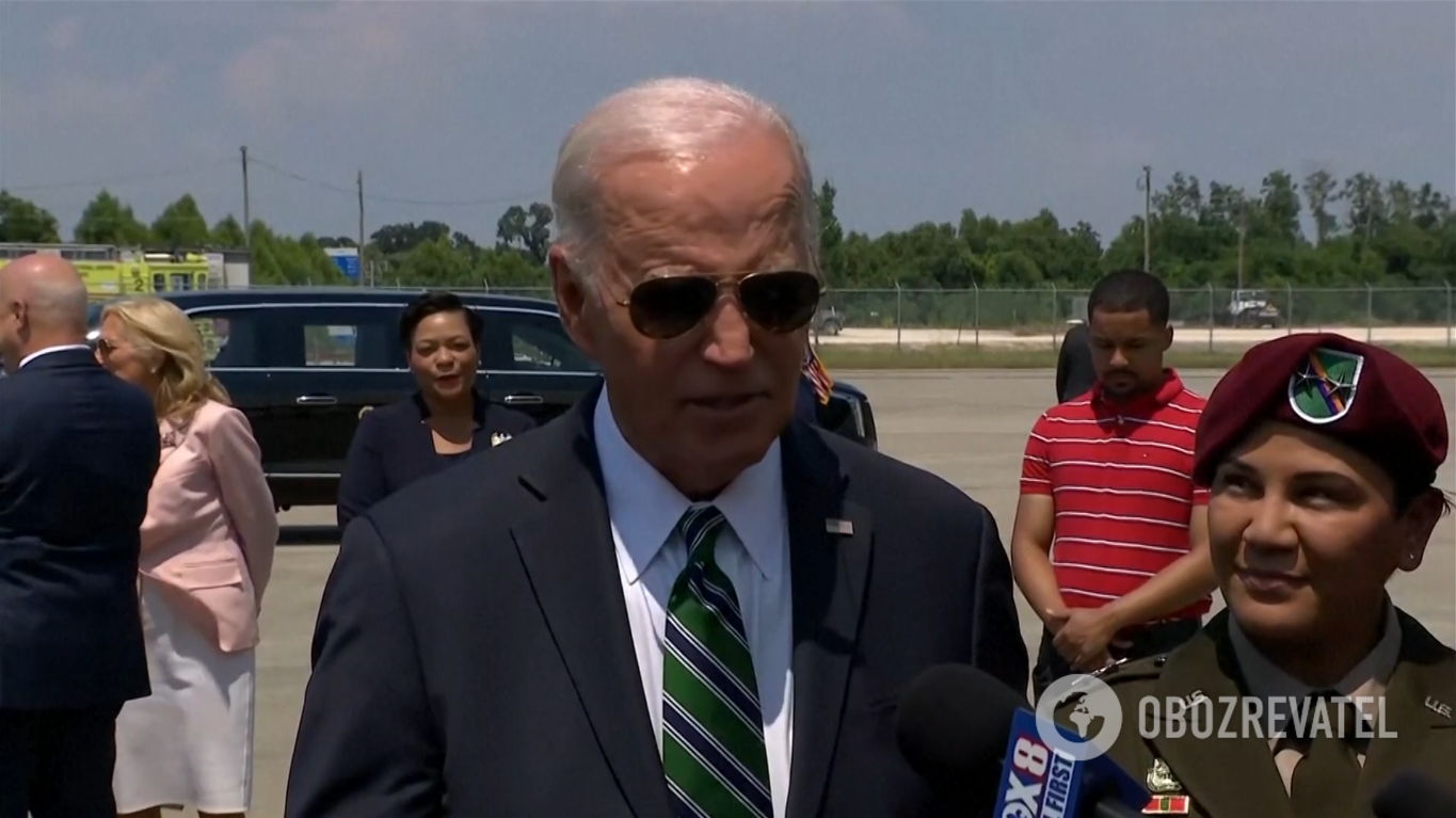 Biden in New Orleans. August 13, 2024.