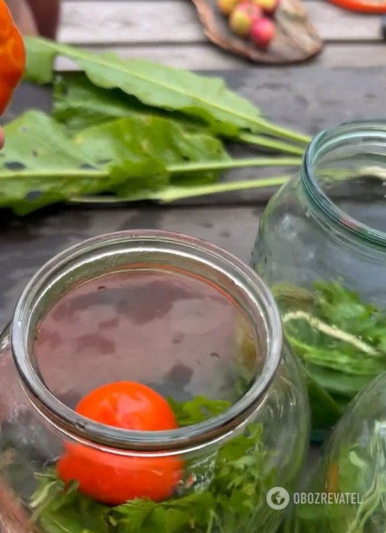 The most delicious pickled tomatoes with a special ingredient: Vitaliy Tylnyi shared his idea