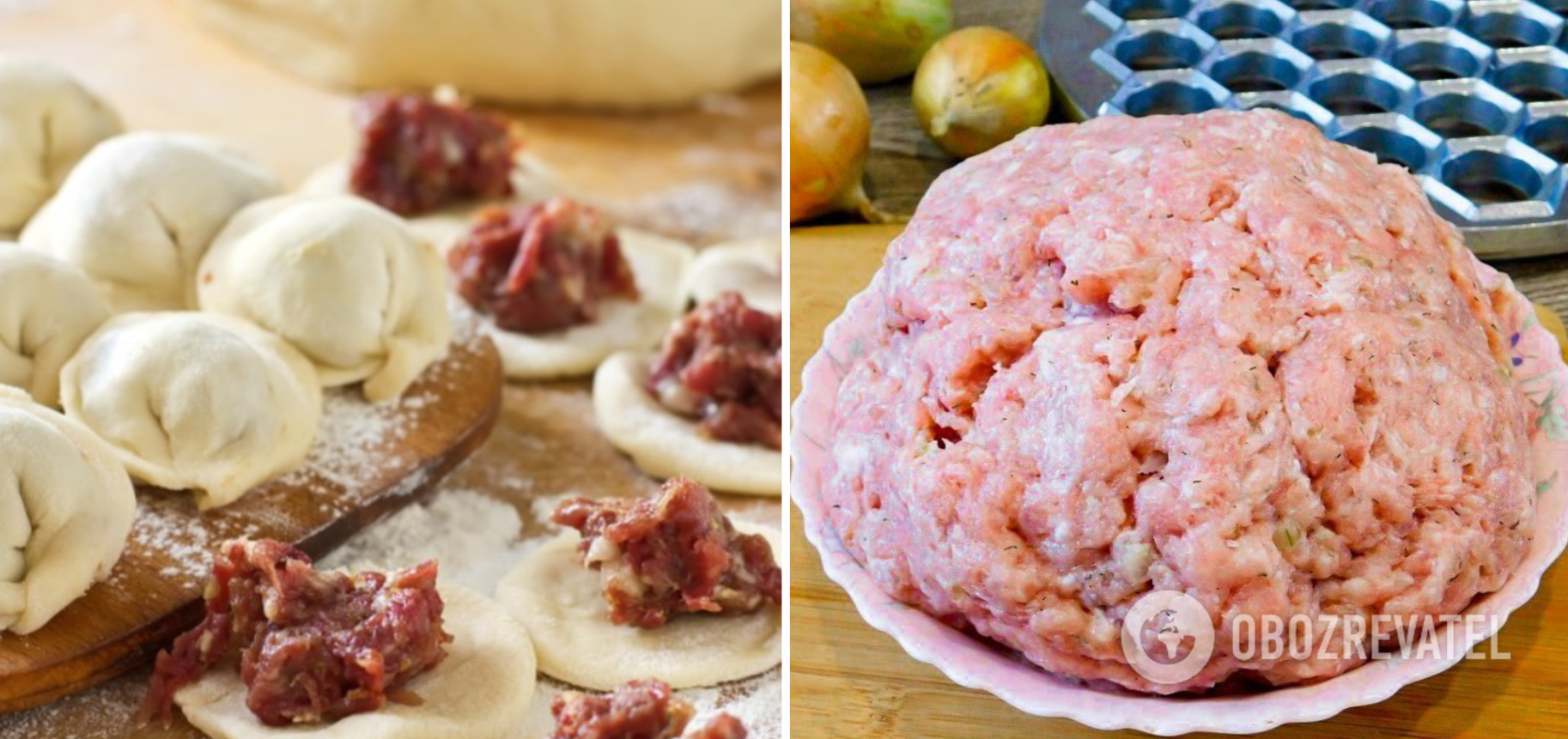 Minced meat for dumplings