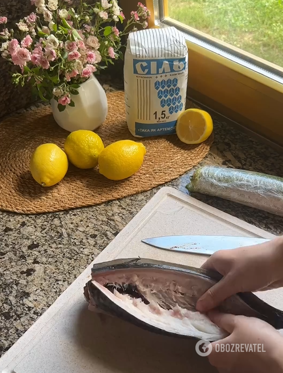 Frozen mackerel appetizer: tastes like lard