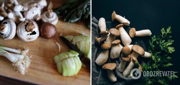 Mushrooms for the dish.