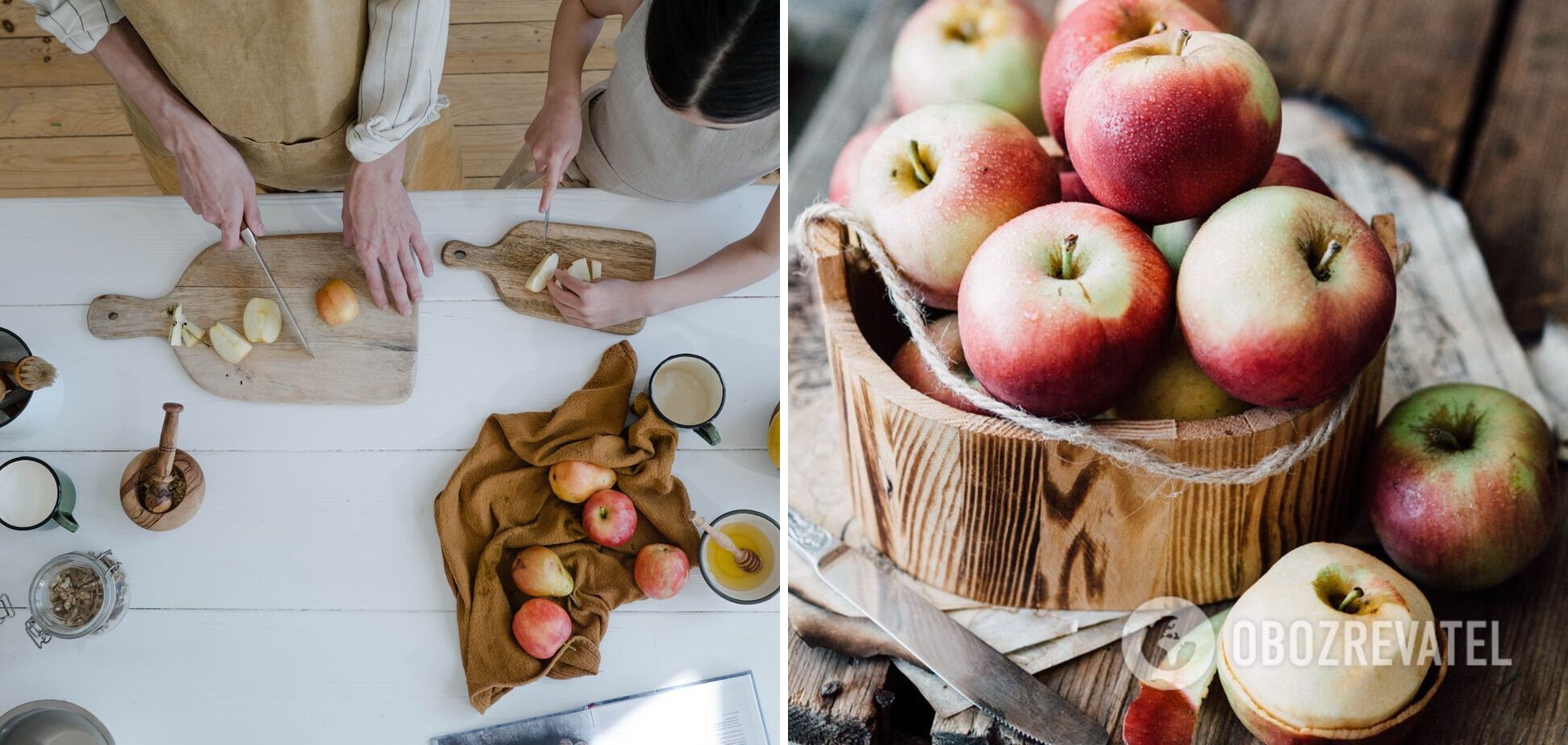 Cooking apple jam