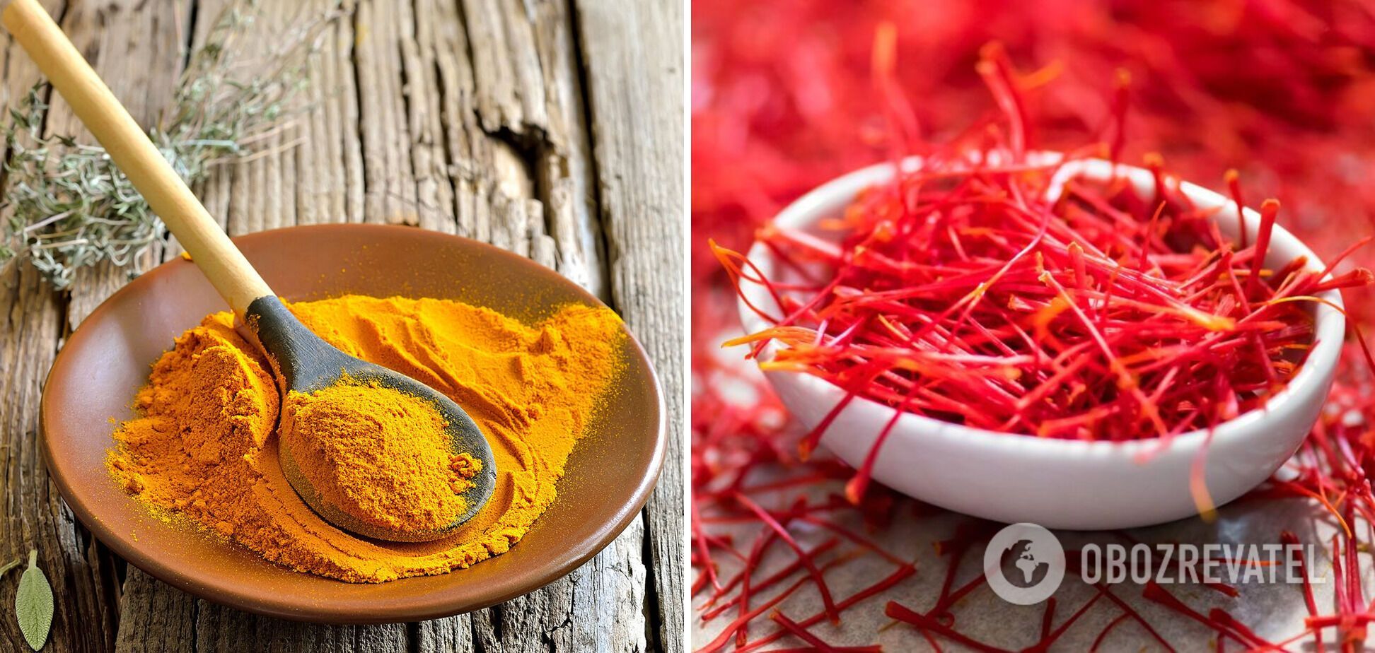 Turmeric and saffron will help to emphasize the taste of rice