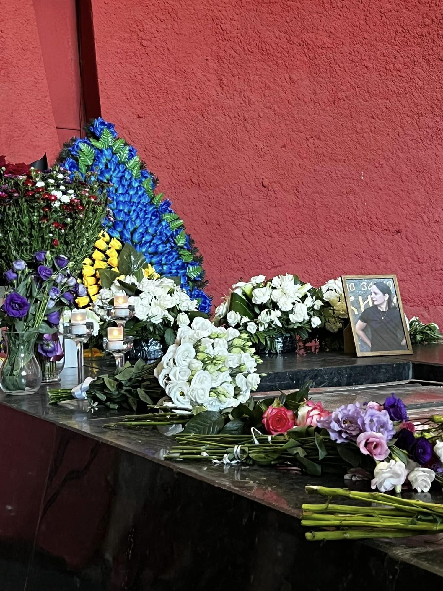 The funeral of Oleksandra Mulkevych, a nurse with the Hospitallers, was held in Kyiv. Photo