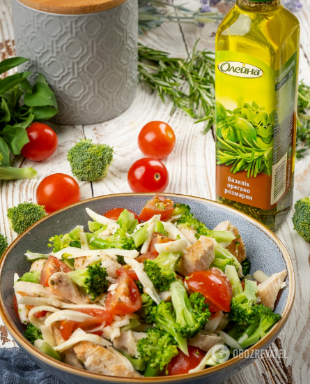 Chicken and broccoli salad: a tasty and nutritious breakfast dish