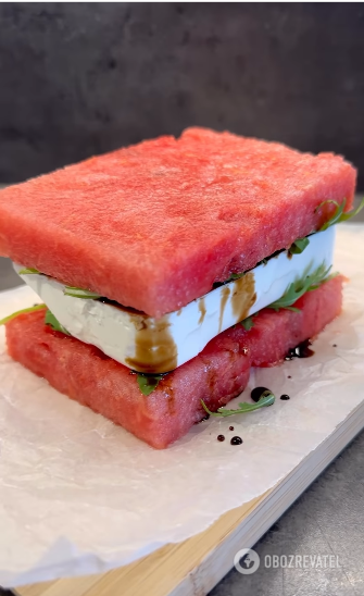 What unusual things to cook from watermelon to surprise guests: a sandwich recipe