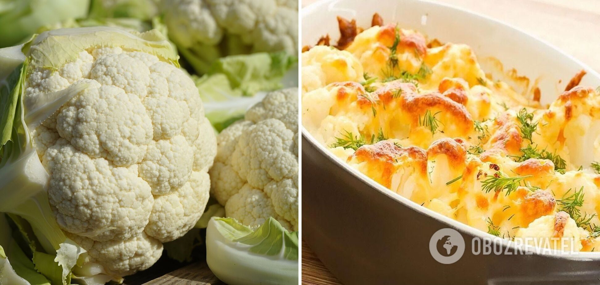 Cauliflower in cheese breading