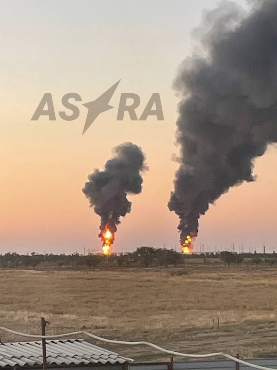 Oil depot in Rostov region attacked by DIU drones: fire continues