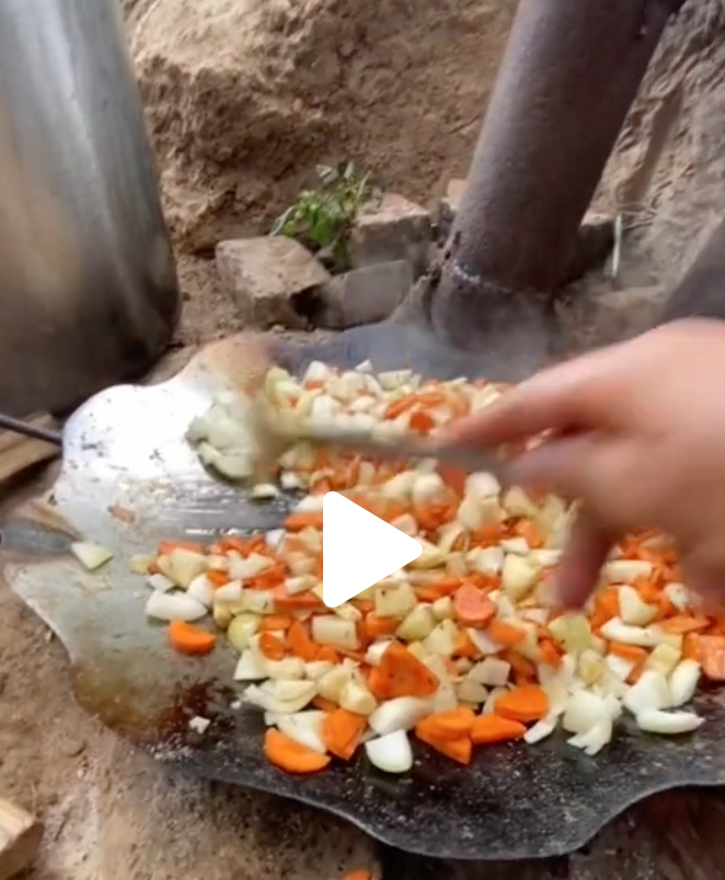 Onions and carrots for the dish