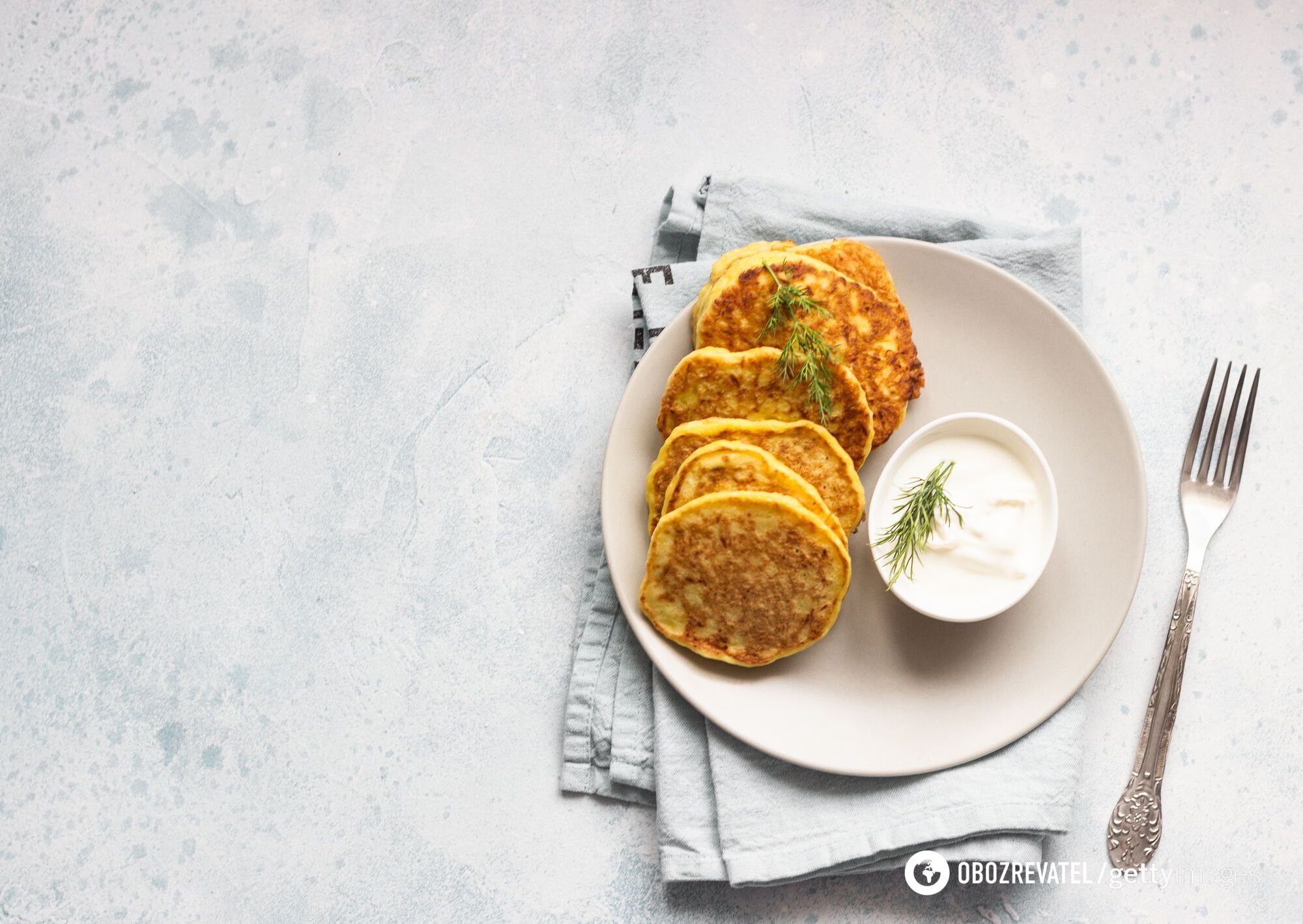 Zucchini pancakes with cheese