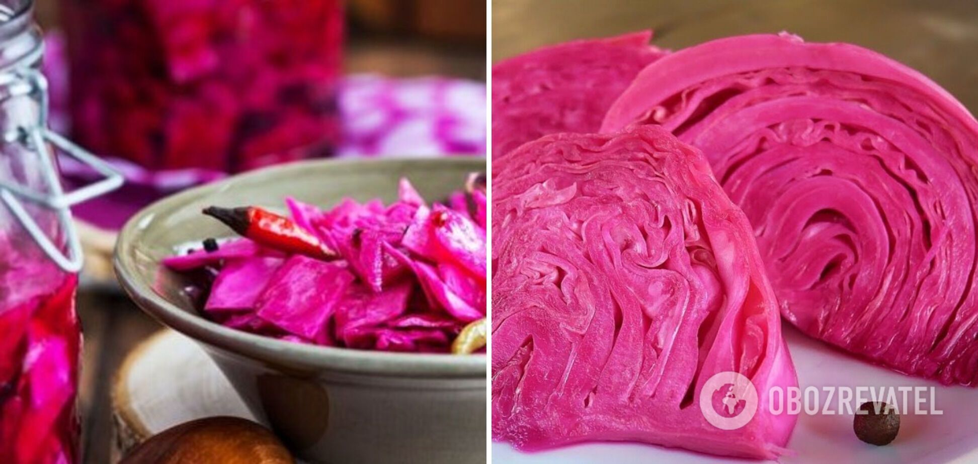 Ukrainian-style pickled cabbage.