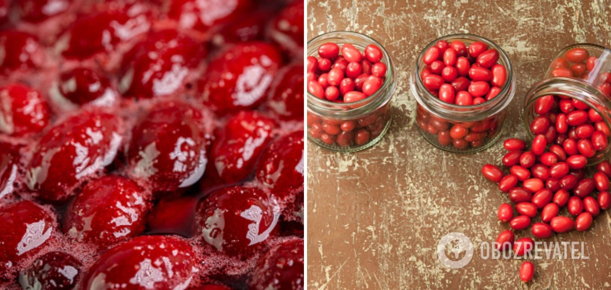 Dogwood jam with seeds.