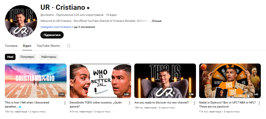 9 million views in a few hours. Ronaldo's act provoked an unprecedented excitement in the network. Video