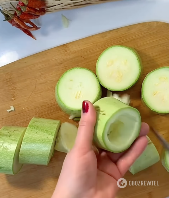 Raw zucchini