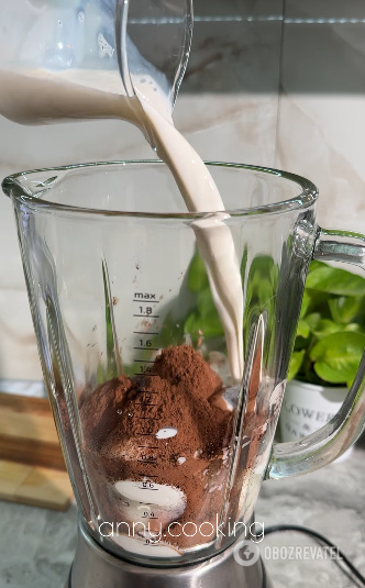 Chocolate-protein dessert without baking: a great option for a hot day