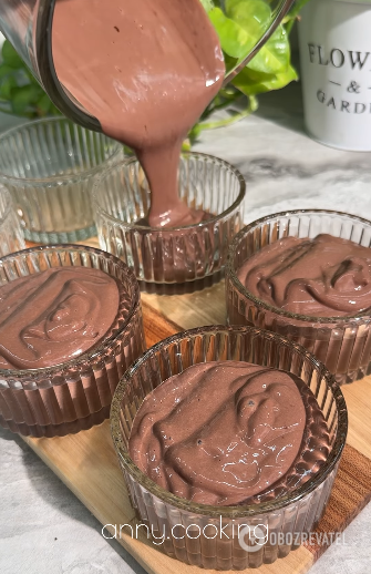 Chocolate-protein dessert without baking: a great option for a hot day