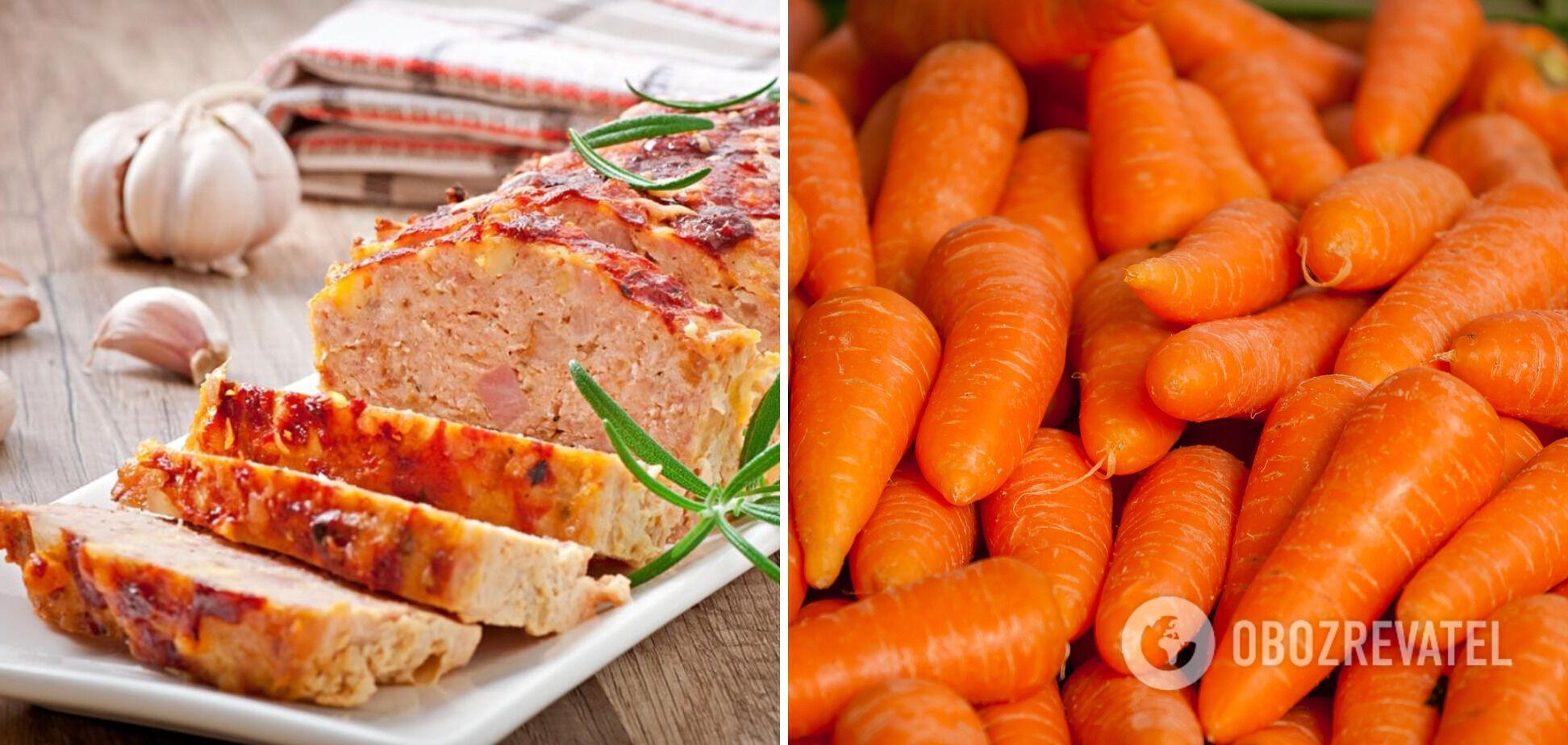 Meat bread with carrots